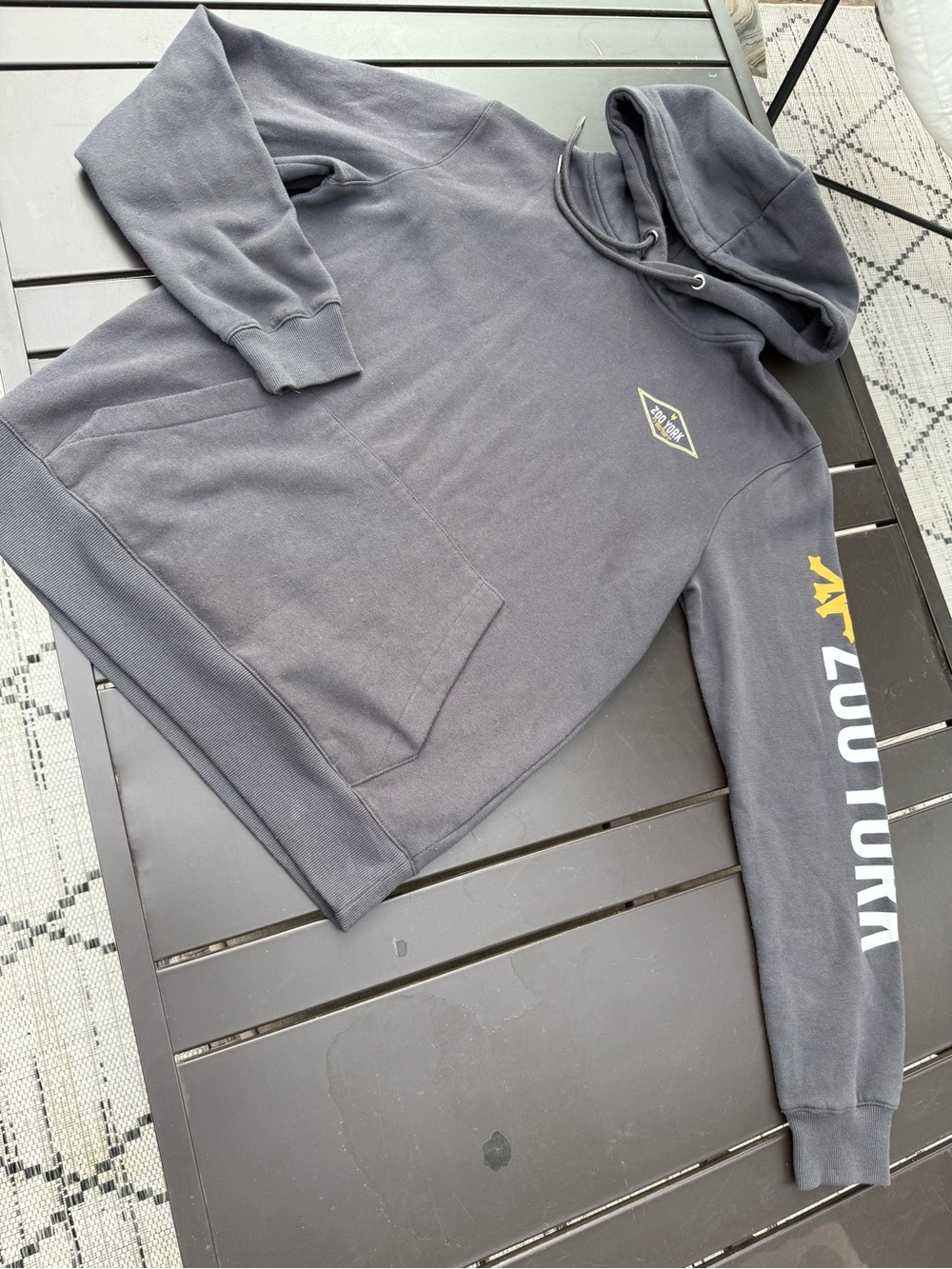 Zoo York Black Hoodie with Yellow/white  Logo size med